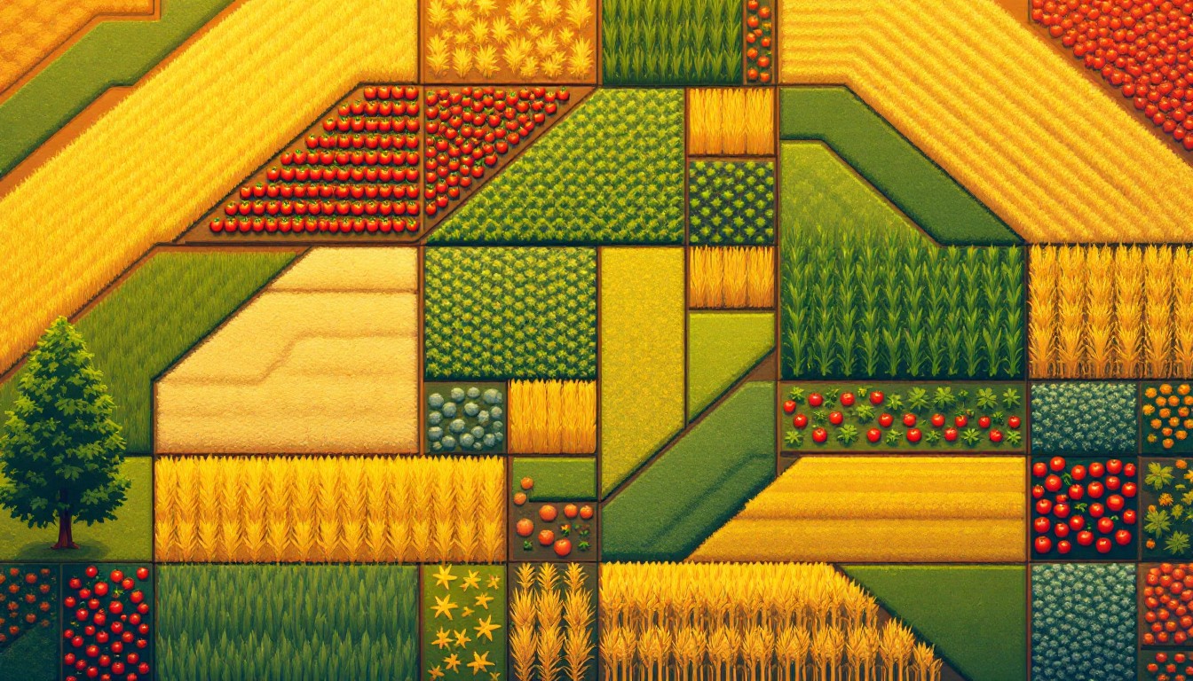 Free Pixel Farm Patchwork Image - Pixel, Art, Farm | Download at StockCake