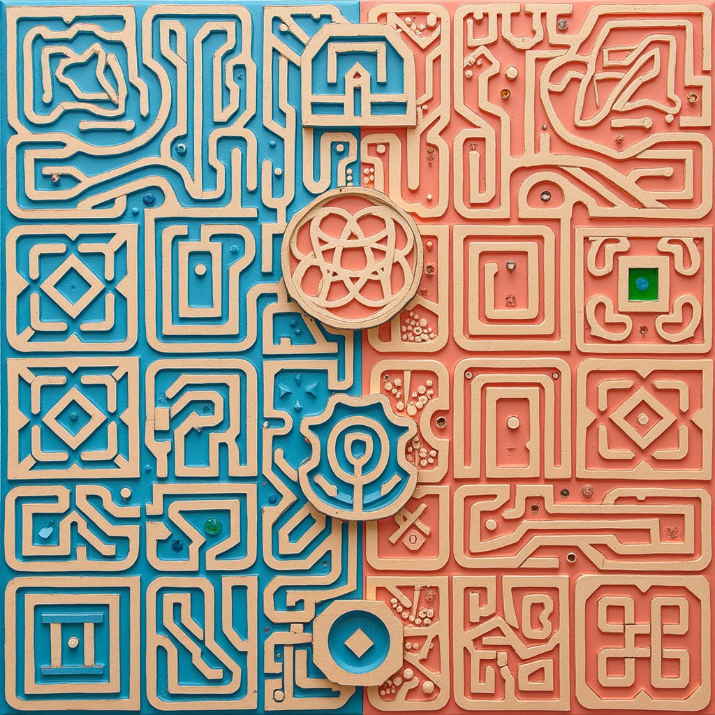 Free Geometric Circuit Maze Image - Geometric, Maze, Pattern | Download ...