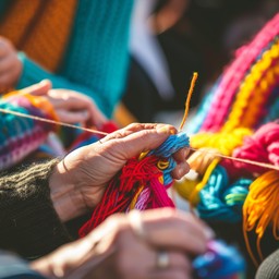 Hand Knitting Creativity Free Colorful Knitting Hands Image - Knitting, Hands, Colorful ...