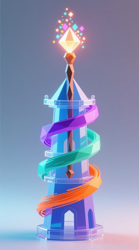 Free Digital Alchemy Tower Image - Tower, Wand, Spiral | Download at ...