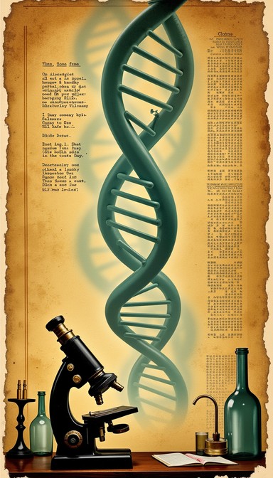 Free Vintage Genetic Blueprint Image - Dna, Microscope, Vintage ...