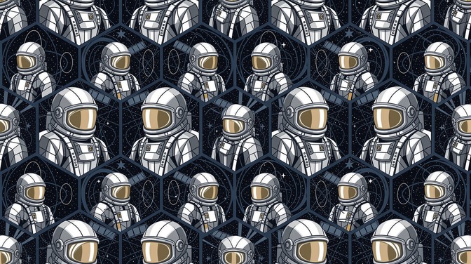 Geometric Patterns In Space Free Geometric Space Pattern Image - Astronaut, Geometric, Pattern ...