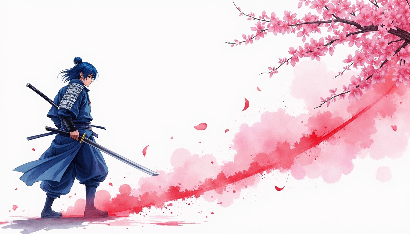 Samurai Path Design Free Samurai's Cherry Path Image - Samurai, Warrior, Katana | Download ...