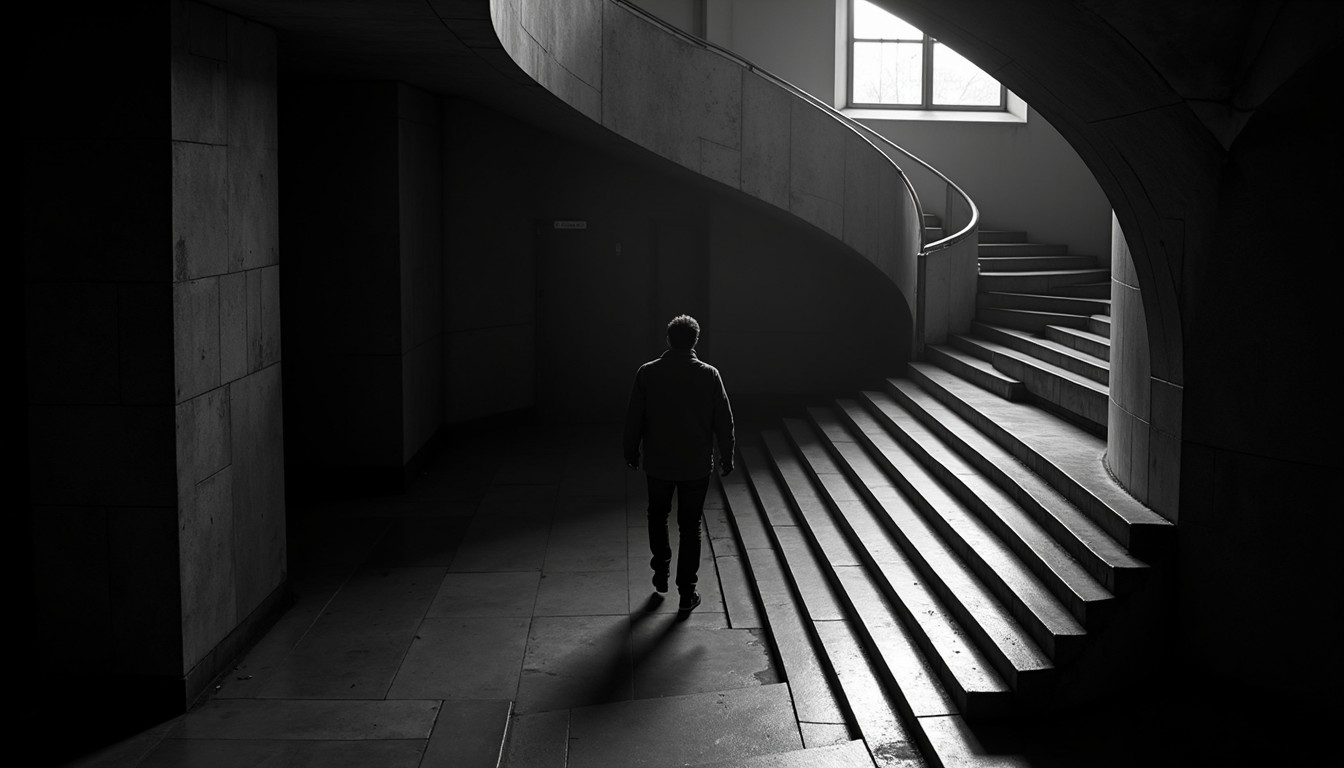 Through Shadow Download Ascending through shadows Image - Staircase, Spiral ...