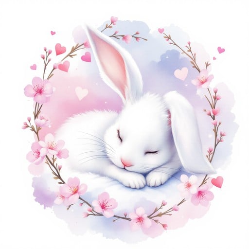 Free Dreamy Bunny Sleep Image | Download at StockCake