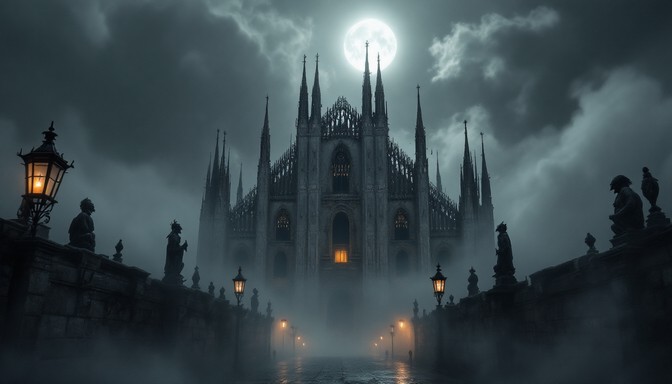 Free Gothic Cathedral Night Image - Gothic, Cathedral, Spires ...