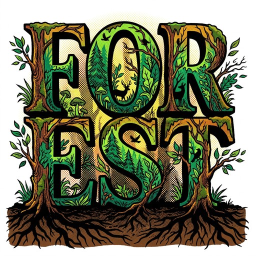 Free Enchanted Forest Typography Image - Typography, Enchanted, Forest ...