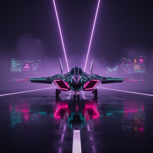 Free Neon Cyberpunk Jet Image - Cyberpunk, Aircraft, Neon | Download at ...