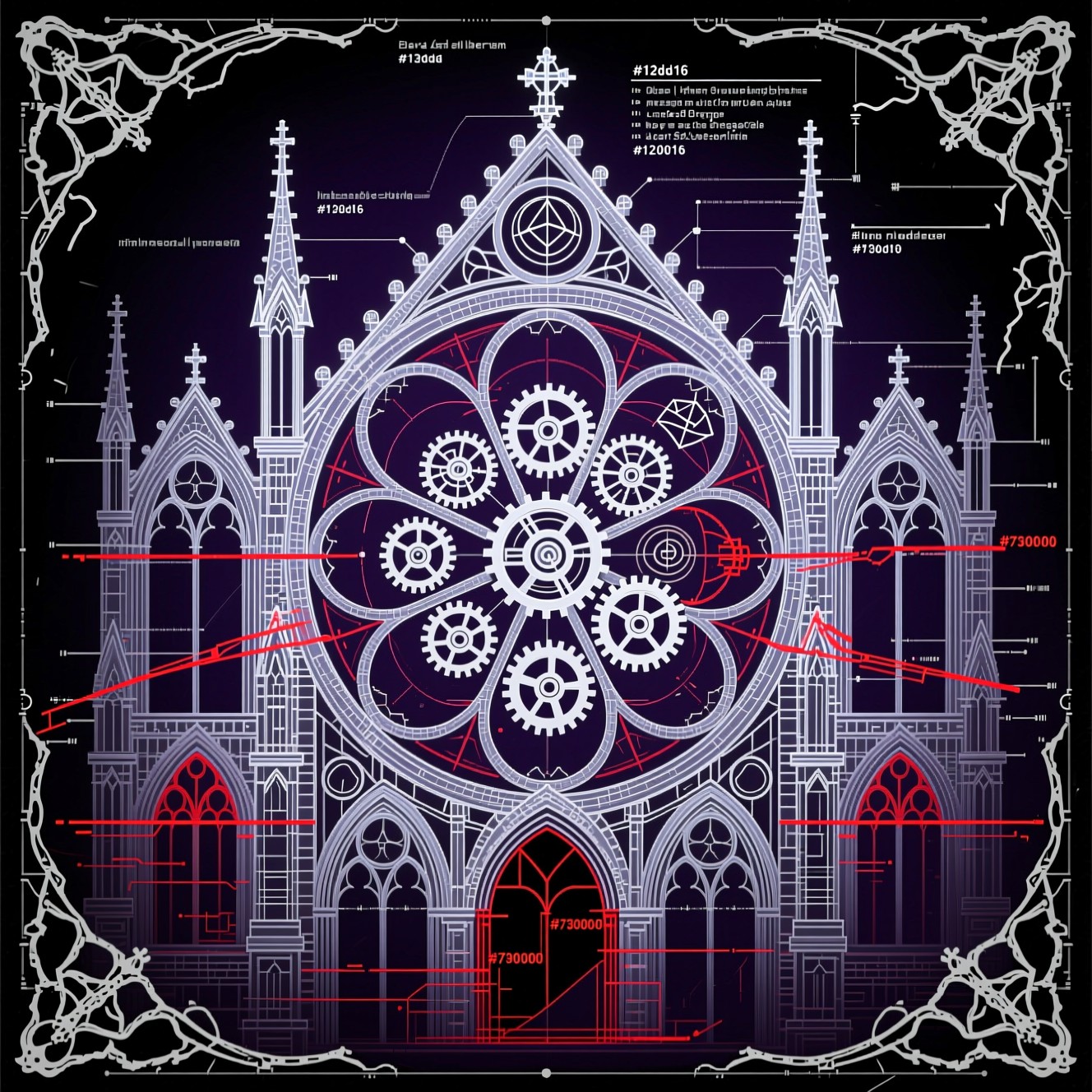 Free Gothic Clockwork Blueprint Image - Gothic, Blueprint, Clockwork ...
