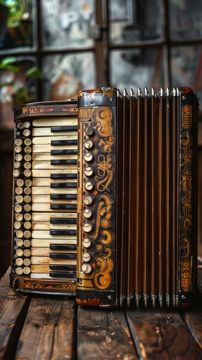 Free Vintage accordion display Image | Download at StockCake