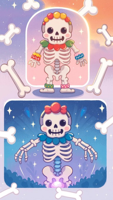Free Friendly Skeleton Worlds Image - Skeleton, Illustration, Cartoon ...