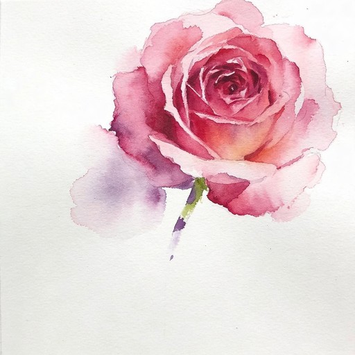 Soft Watercolour Roses Free Pink Rose Watercolor Image - Watercolor, Rose, Pink | Download at ...