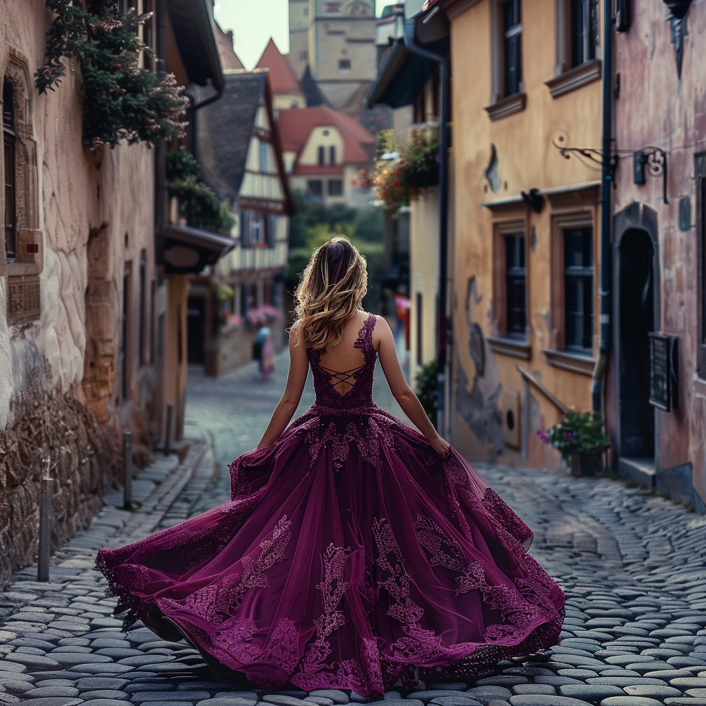 Free Elegant Evening Gown Image - Woman, Gown, Purple | Download at ...