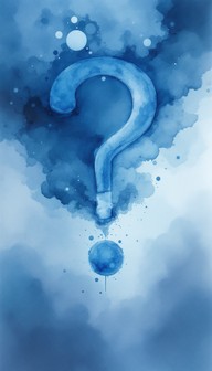 Mystical Question Free Mysterious Blue Question Image - Watercolor, Mysterious, Blue ...