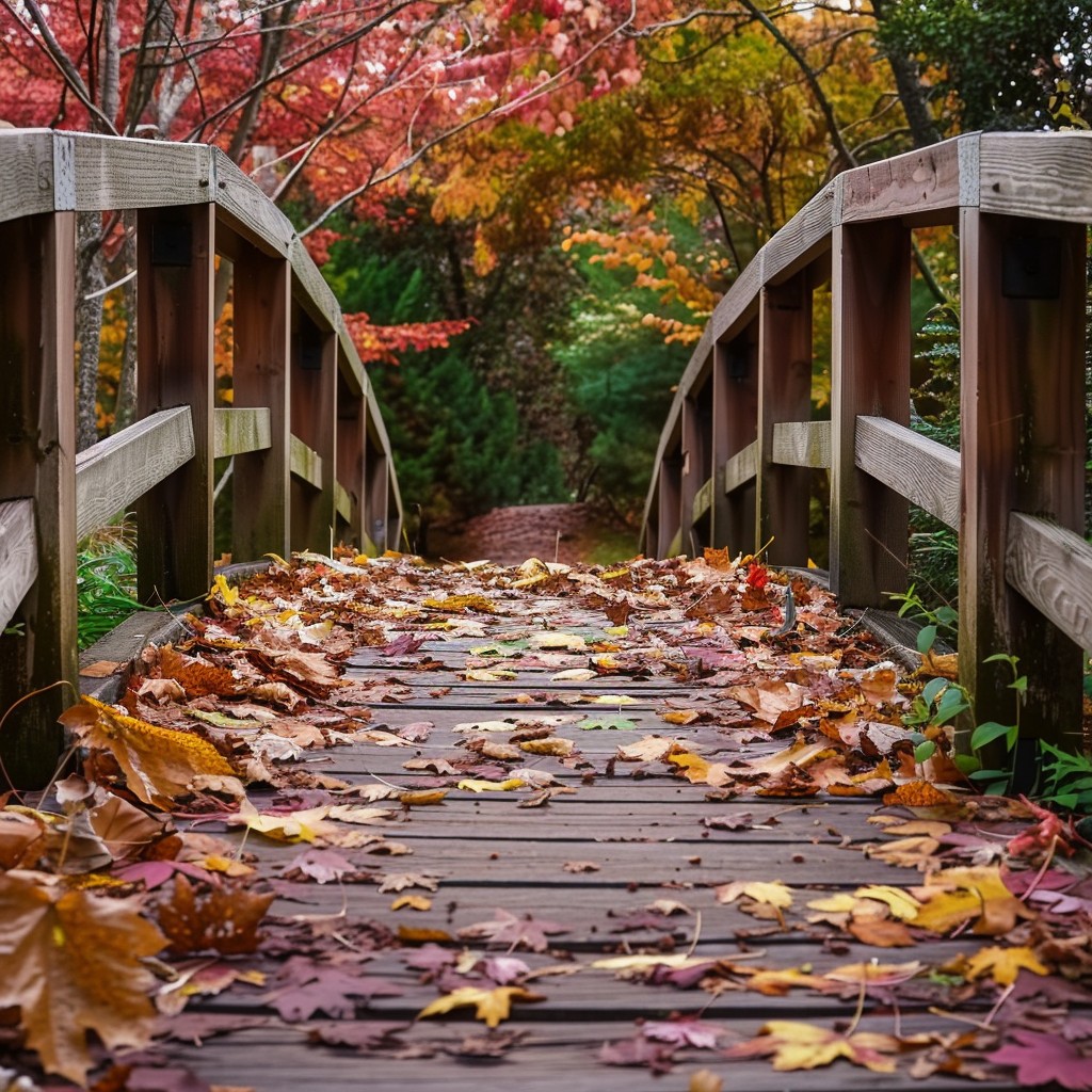 Free Autumn Bridge Walk Image - Autumn, Bridge, Leaves | Download at ...