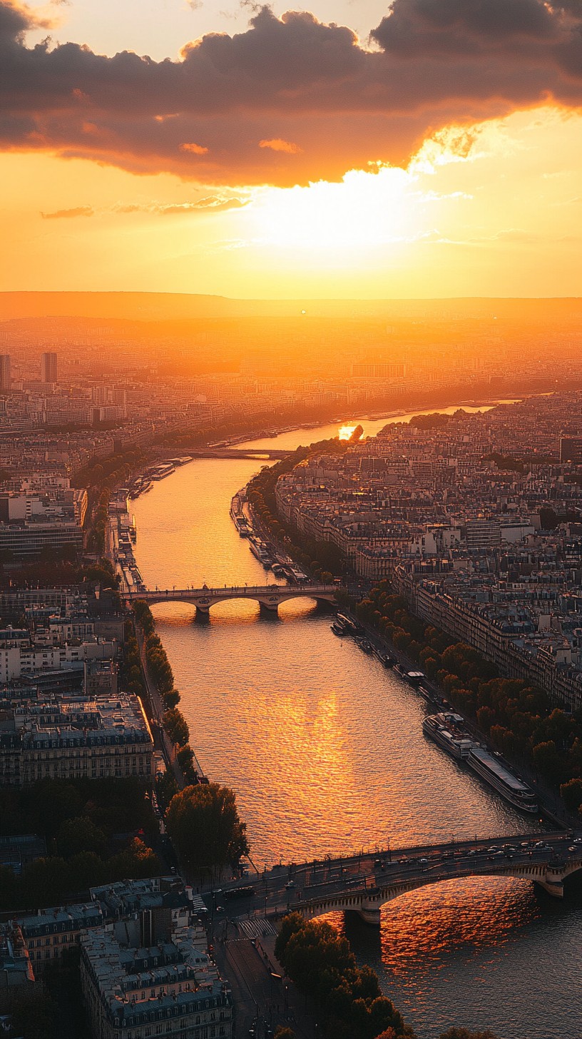 Free Sunset over river Photo - Sunset, River, City | Download at StockCake