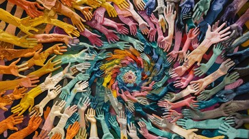 Free Colorful Hands Display Image - Art, Installation, Hands | Download ...