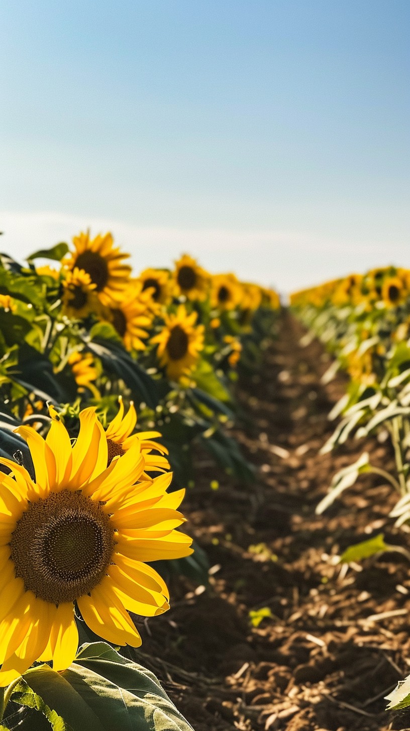 Free Sunflower Field Path Image - Sunflowers, Field, Path | Download at ...