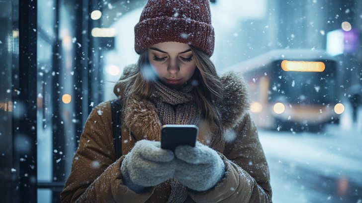 Winter Telephone Free Winter evening texting Image - Winter, Evening, Texting | Download ...