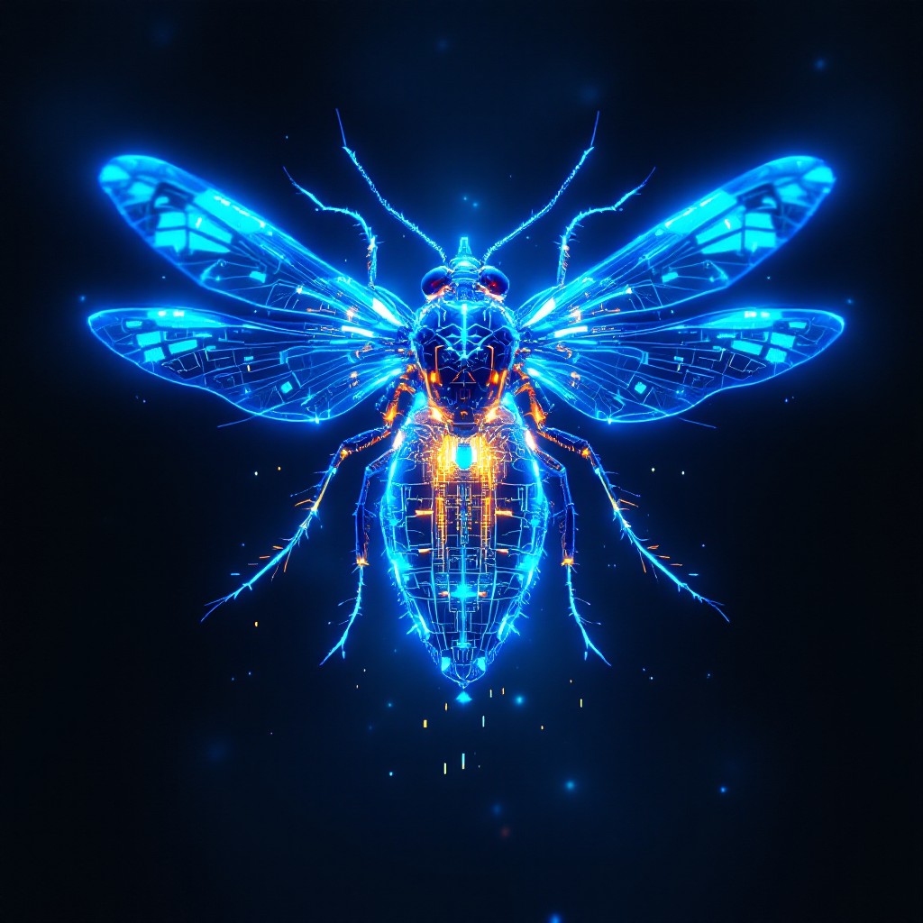 Computer Graphics Firefly Free Glowing Cyber Firefly Image - Cyberpunk, Firefly, Digital ...