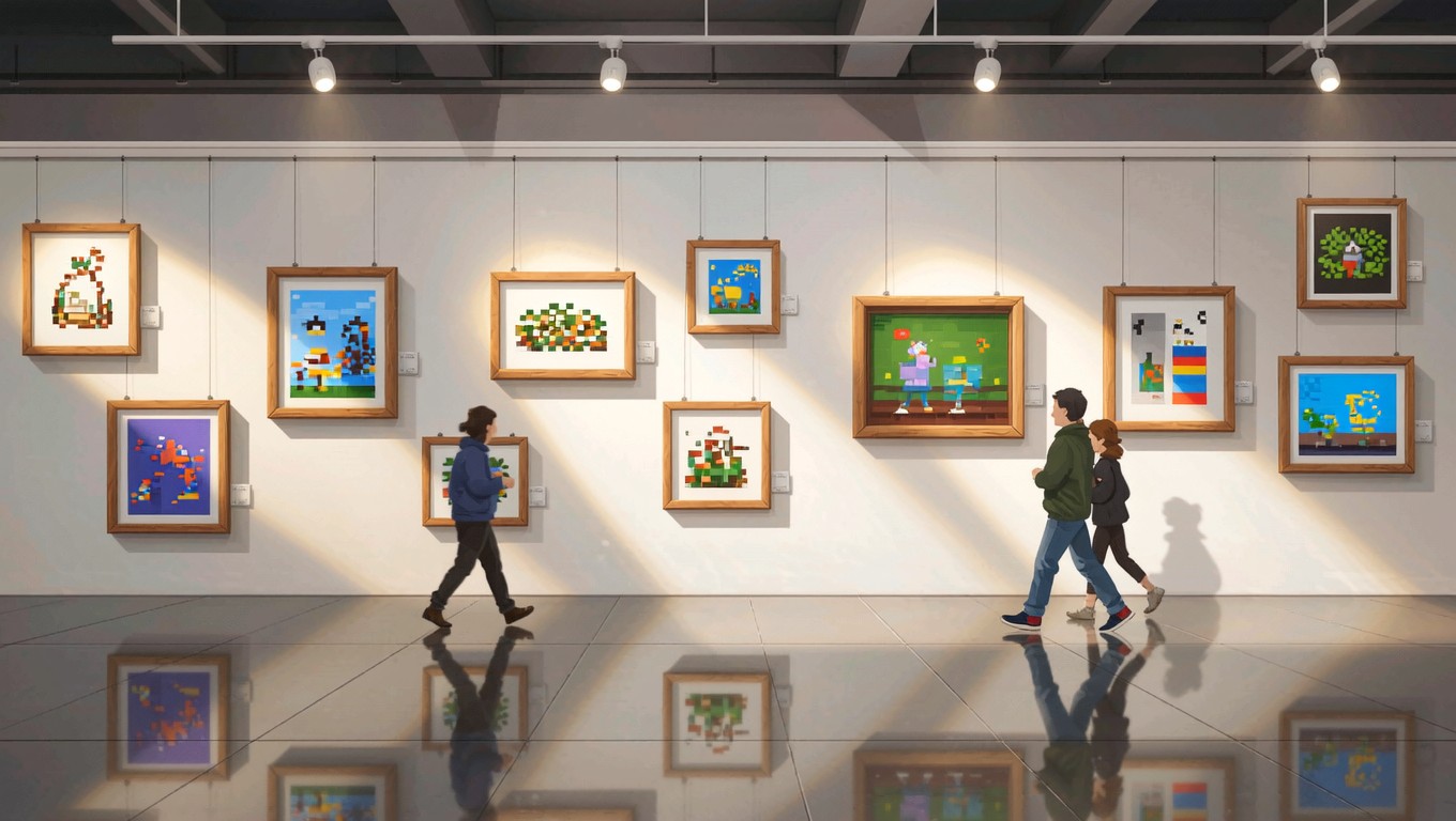Free Pixel Art Gallery Image - Pixel, Gallery, Art | Download at StockCake