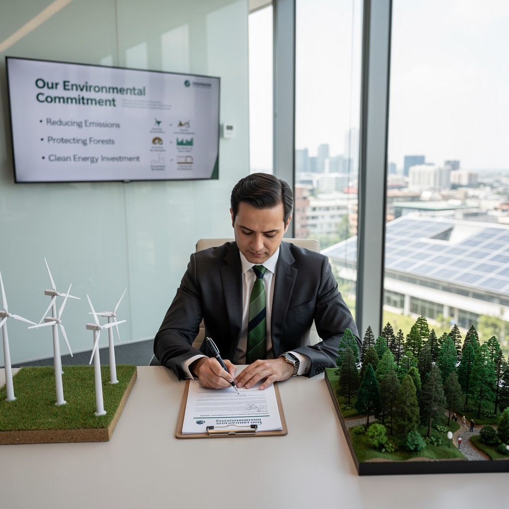 Free Green Business Commitment Image - Sustainability, Executive ...