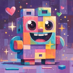 Free Colorful Pixel Friend Image - Pixel, Blocks, Robot | Download at ...