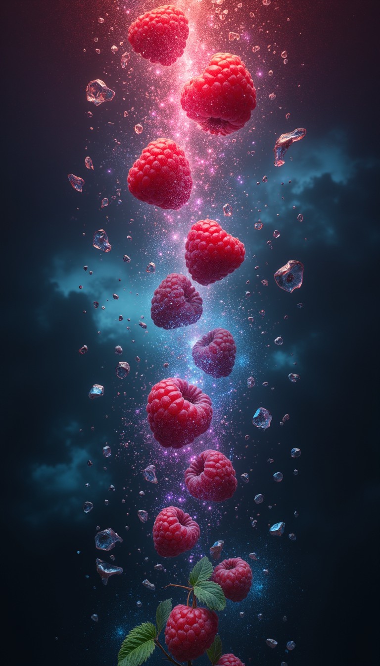 Free Floating Berry Magic Photo - Raspberries, Floating, Bubbles ...