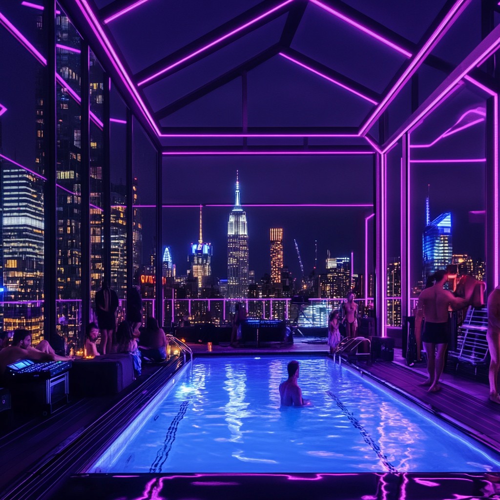 Pool Night Apk Free Rooftop Pool Night Image - Night, Pool, Rooftop | Download at ...
