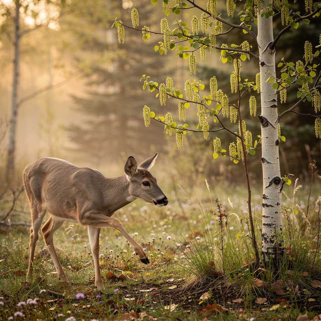 Free Deer Explores Spring Image - Deer, Aspen, Spring | Download at ...
