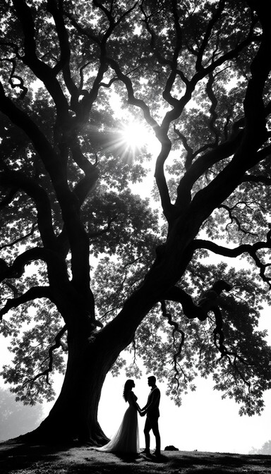 Romantic Tree Shadow Free Love Under Trees Image - Romance, Couple, Tree | Download at StockCake