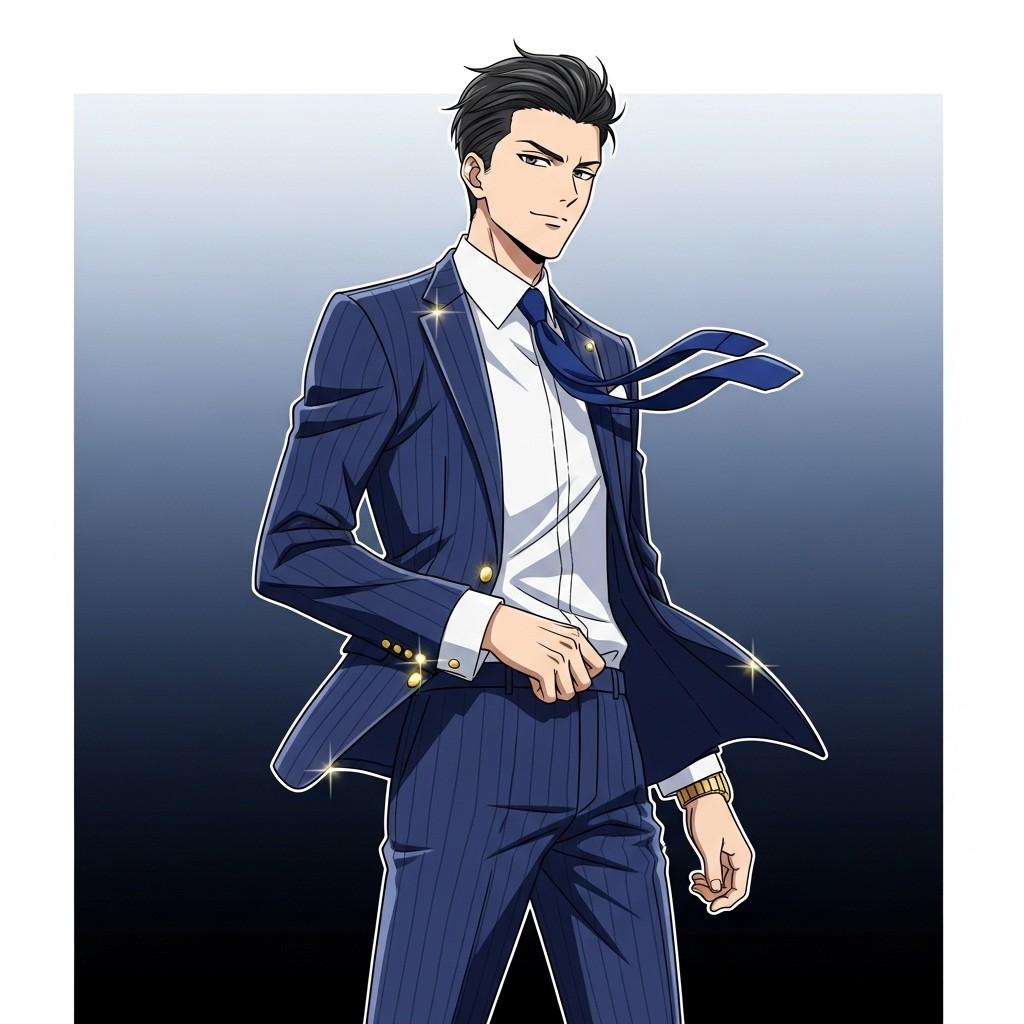 Dapper Neo Free Dapper Anime Professional Image - Anime, Suit, Navy | Download at ...