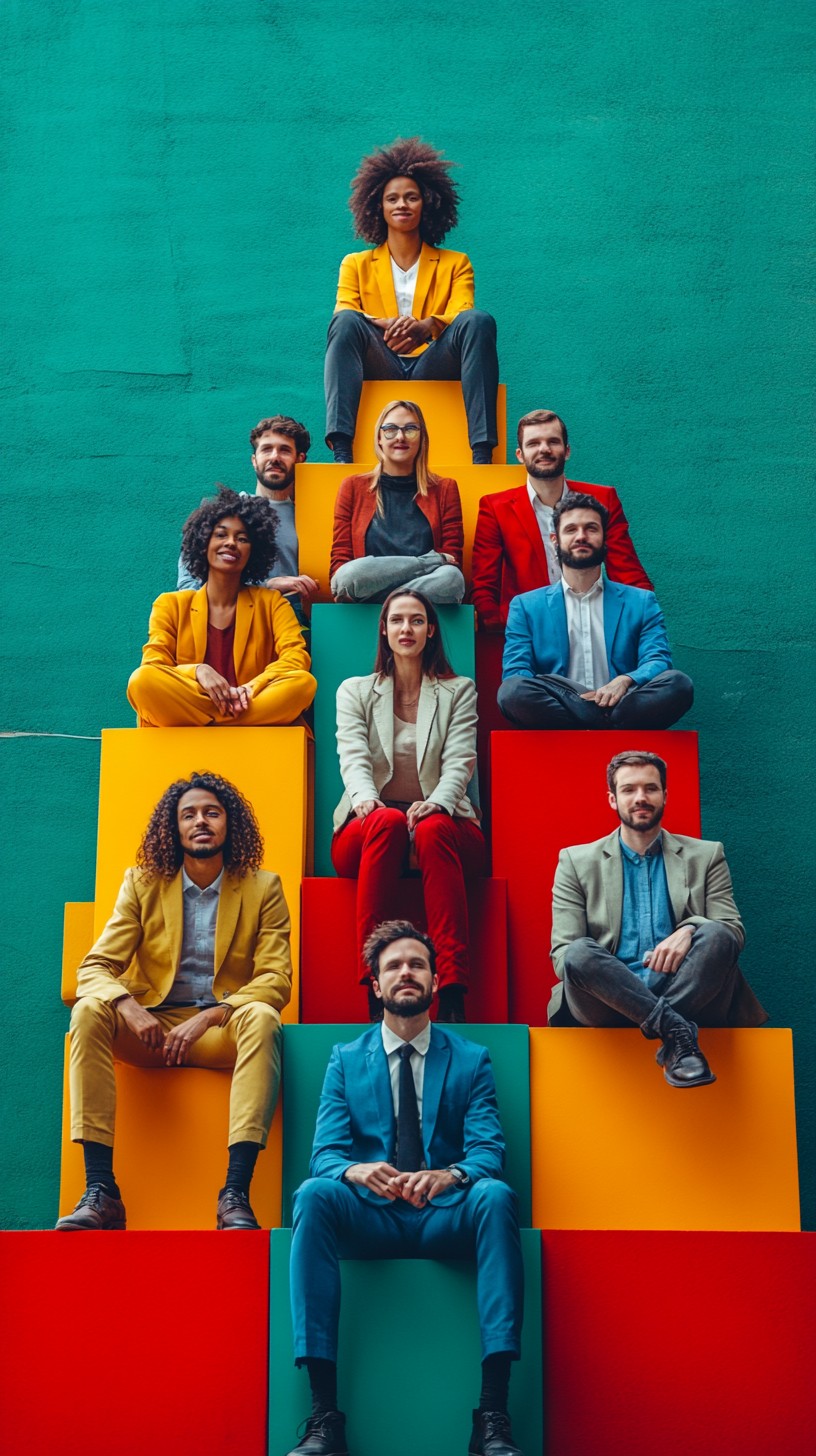 Free Colorful group portrait Image - Diverse, Professionals, Colorful ...