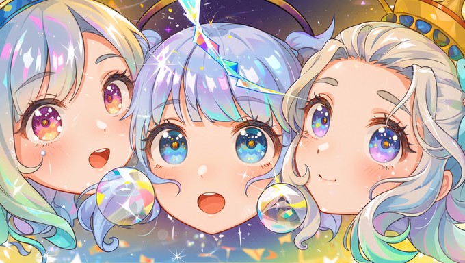 Color Change Chibi Free Colorful Chibi Gathering Image - Chibi, Colorful, Cartoon ...