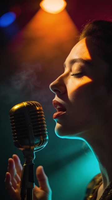 Woman Singer Performance Free Passionate Singer Performing Image - Singer, Woman, Performance ...
