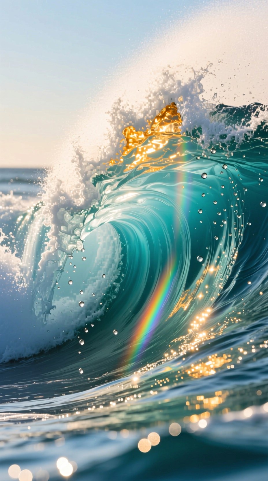 Free Luminous Breaking Wave Image - Wave, Ocean, Turquoise | Download ...