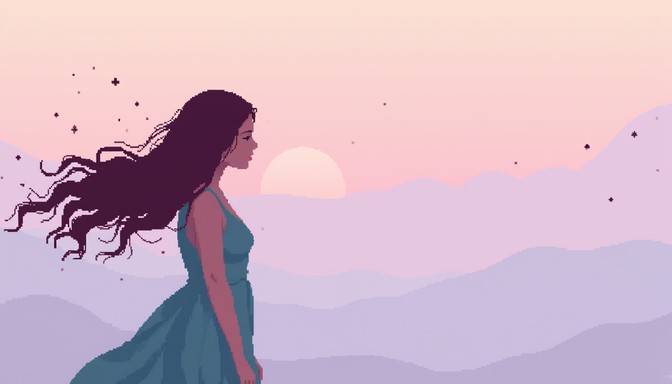 Free Ethereal Pixel Woman Image - Pixel, Woman, Profile | Download at ...