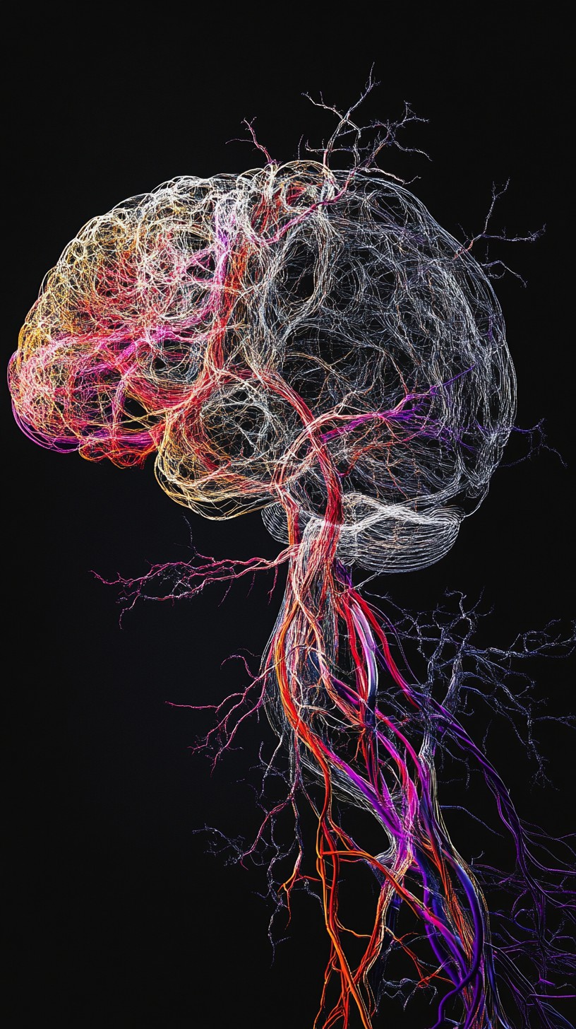 Neur Mural Free Colorful Neural Art Image - Brain, Art, Colorful | Download at ...