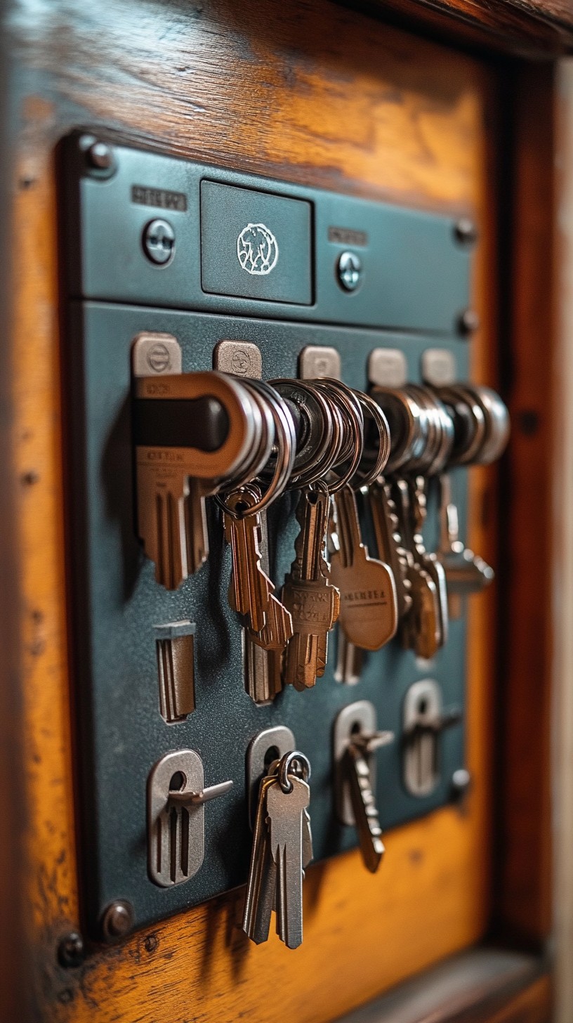 Free Organized key rack Image - Keys, Rack, Wooden | Download at StockCake