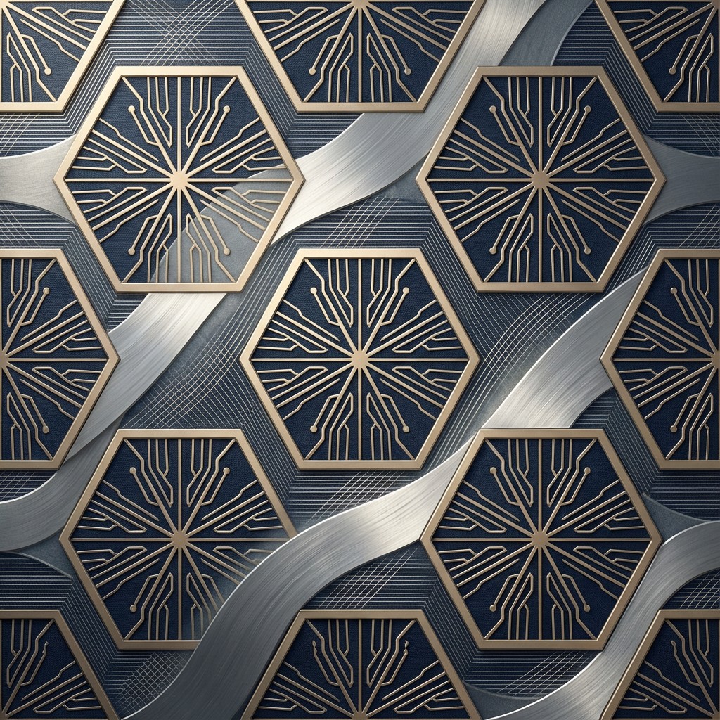 Free Golden Hexagonal Pattern Image - Geometric, Hexagonal, Pattern ...
