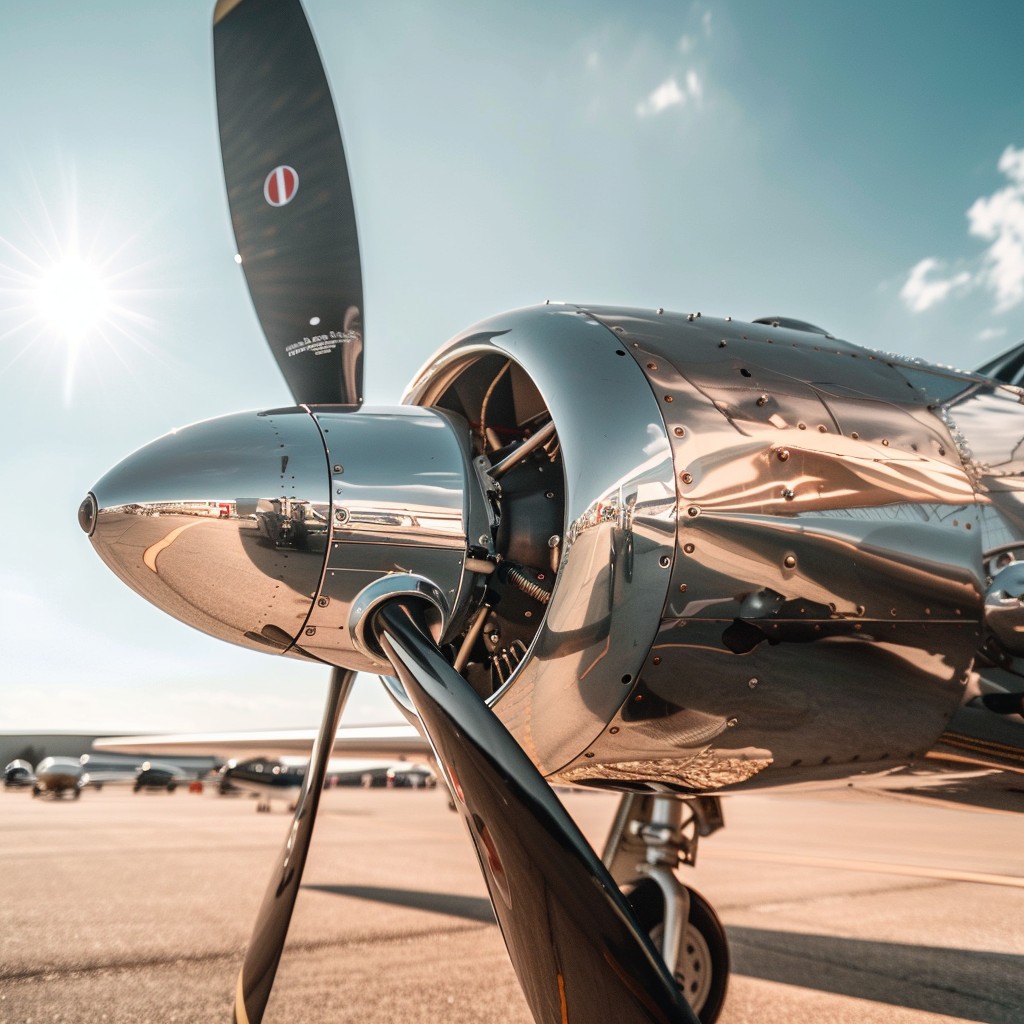 Free Gleaming Propeller Plane Image - Aircraft, Aviation, Propeller ...