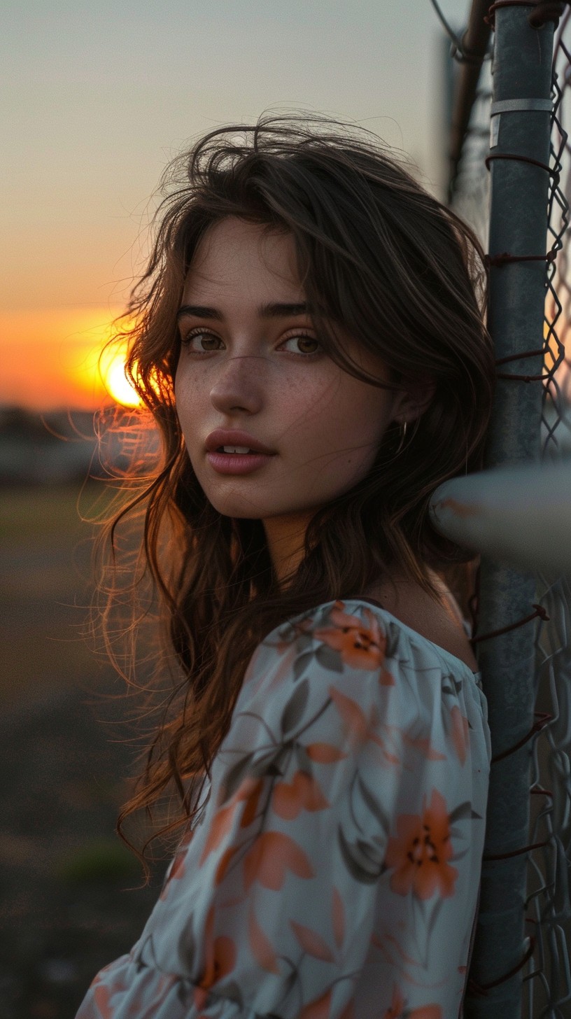Sunset Protrait Free Sunset Portrait Beauty Image - Woman, Sunset, Contemplative ...