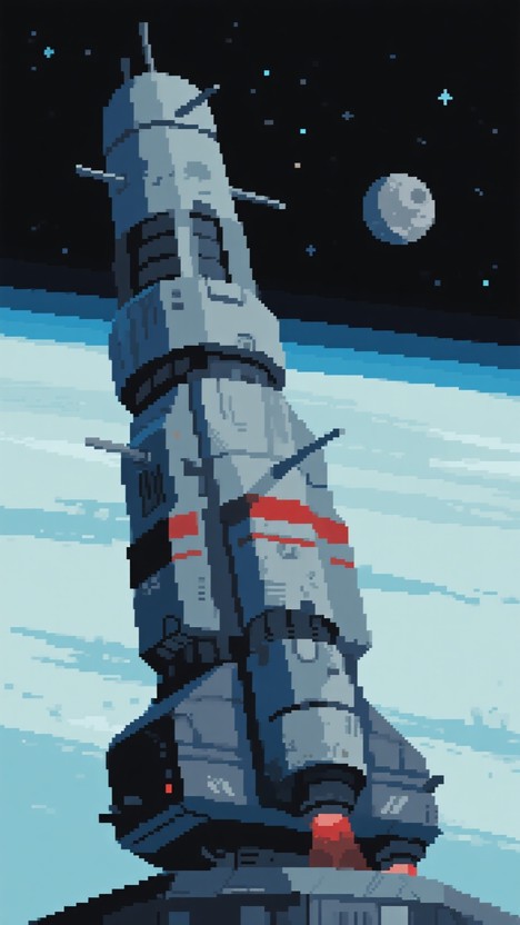 Free Pixelated Space Voyager Image | Download at StockCake