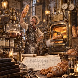 To Create An Inventor Download Steampunk Baker Inventor Image - Steampunk, Inventor, Baking ...