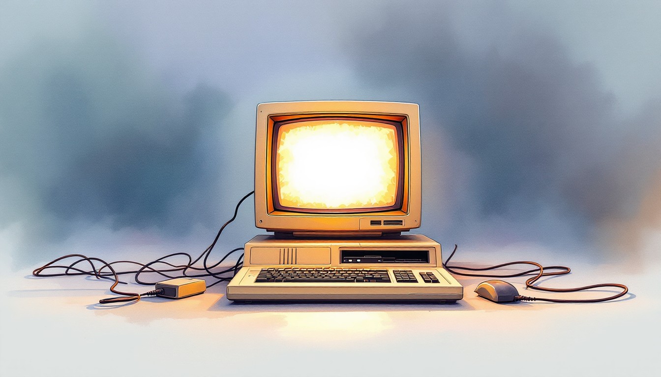 Computer Prtals Free Vintage Computer Portal Image - Computer, Monitor, Crt | Download ...
