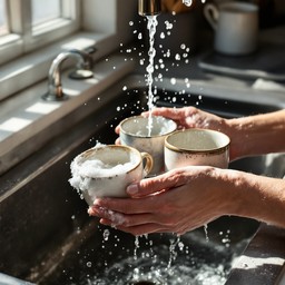 Free Kitchen Cleaning Ritual Image - Kitchen, Washing, Hands | Download ...
