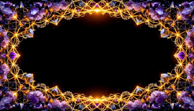 Free Crystalline Sacred Border Image - Crystals, Gemstones, Amethyst ...