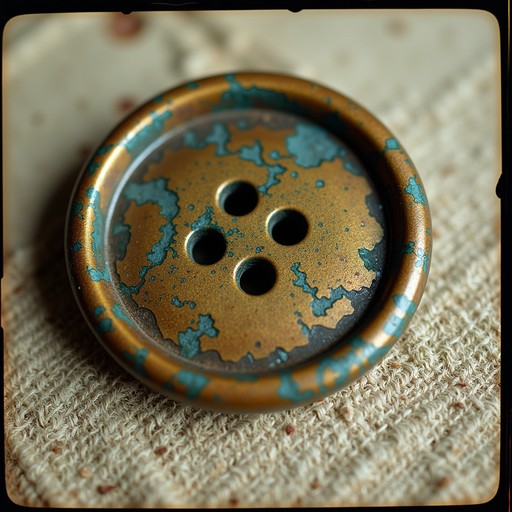 Free Weathered Turquoise Button Image - Button, Vintage, Brass ...
