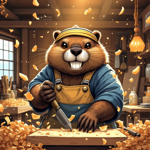 Free Determined Beaver Artisan Image - Beaver, Craftsman, Anime ...