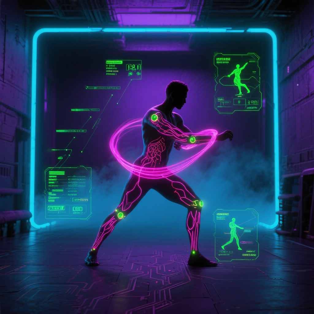 Training Evolution Graphics Free Neon Training Evolution Image - Cyberpunk, Neon, Training ...